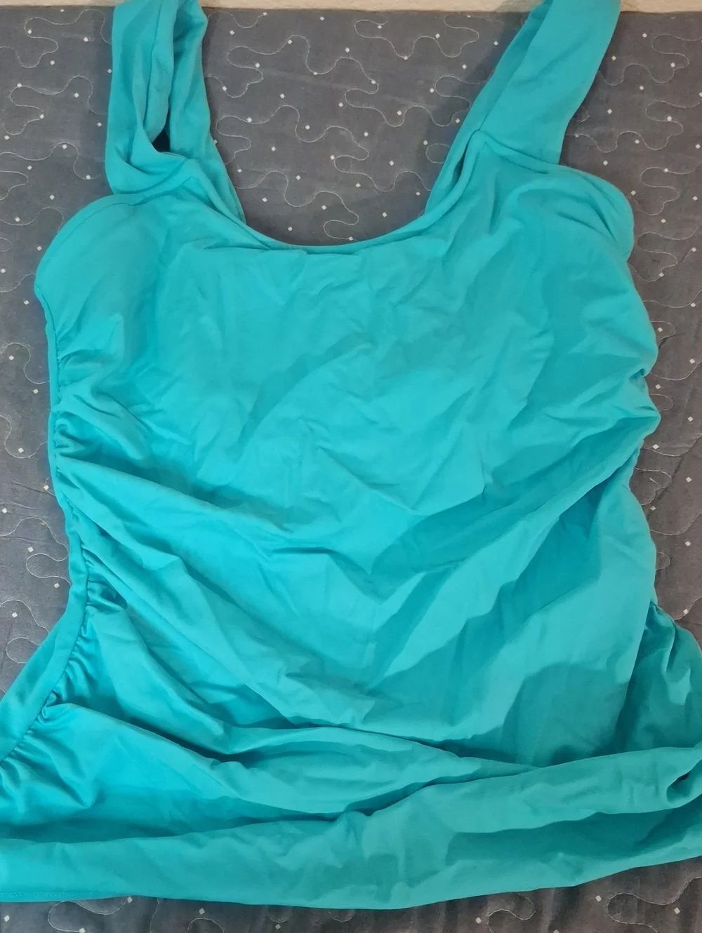 VENUS Turquoise Scoop Neck Tankini Top size 12